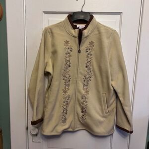 Denim & Company  D+Co Large Jacket Tan Brown Like New